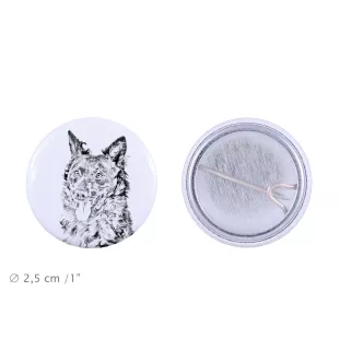 Mudi przypinka z psem mała Art-Dog