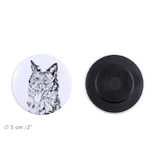 Mudi - aimant avec un œil de chien, exceptionnellement léger, aimant puissant, produit fabriqué à la main par la marque Art-Dog