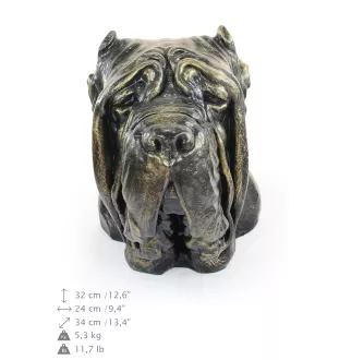 Mâtin napolitain, Mâtin de Naples, Napolitain - buste de chien, grande tête de chien pour le jardin, décoration de salon unique par la marque Art-Dog