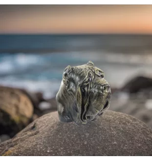 Neapolitan Mastiff, Mastino Napoletano - dog bust, large dog head for the garden, unique living room decoration by Art-Dog brand