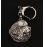 Chien de Terre-neuve, retriever de Terre-Neuve - Porte-clés argenté avec chien, décoration de sac à main, pendentif de sac à dos par la marque Art-Dog
