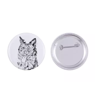 Mudi - badge avec votre chien, ajoutez votre propre photo, marque Art-Dog