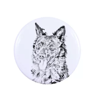 Mudi - badge avec votre chien, ajoutez votre propre photo, marque Art-Dog