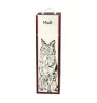 Mudi - wine box with a dog, alcohol box with graphics, personalized gift box from the Art-Dog brand