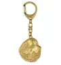 Newfoundland, Newfs, Newfies - Gilded key ring with dog, handbag decoration, luxury accessory by Art-Dog brand
