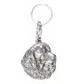 Chien de Terre-neuve, retriever de Terre-Neuve - Pendentif argenté avec un chien dans une boîte décorative, décoration de sac à main, pendentif de sac à dos par la marque Art-Dog