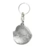 Chien de Terre-neuve, retriever de Terre-Neuve - Pendentif argenté avec un chien dans une boîte décorative, décoration de sac à main, pendentif de sac à dos par la marque Art-Dog