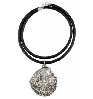 Newfoundland, Newfs, Newfies - Necklace with dog, silver-plated pendant for dog fan, unique jewelry by Art-Dog brand