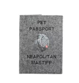 Mâtin napolitain, Mâtin de Naples, Napolitain - Porte passeport pour chien, porte document, cadeau pour le voyageur de la marque Art-Dog