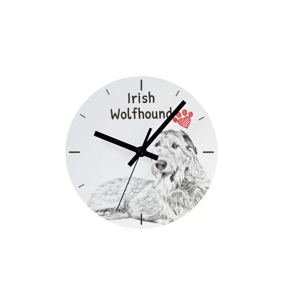Mudi - wall clock with a dog, shelf clock with a print, personalized home decoration from the Art-Dog brand
