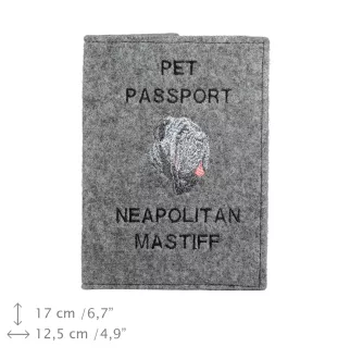 Mastino Napoletano, Neapolitanischer Mastiff - Hundepassetui, Dokumententasche, Geschenk für den Reisenden von der Marke Art-Dog