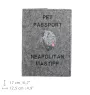Mâtin napolitain, Mâtin de Naples, Napolitain - Porte passeport pour chien, porte document, cadeau pour le voyageur de la marque Art-Dog