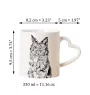Mudi - Tasse mit Hund, entzückende Tasse mit herzförmigem Henkel, universelles Geschenk der Marke Art-Dog