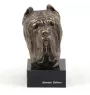 Mâtin napolitain, Mâtin de Naples, Napolitain - Statue de chien, buste sur socle en pierre, sculpture, trophée pour exposition canine par la marque Art-Dog