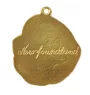 Chien de Terre-neuve, retriever de Terre-Neuve - Collier de chien dans une boîte cadeau, pendentif plaqué or pour les fans de chiens, bijoux remarquables par Art-Dog