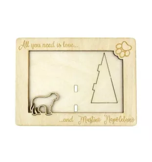 Mastif neapolitański ramka na zdjęcie ze sklejki Art-Dog