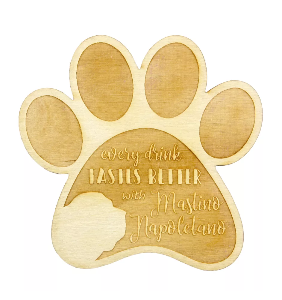 Mastino Napoletano, Neapolitanischer Mastiff - Tasse Untersetzer, graviert Untersetzer mit Hund, Geschenk für Hundeliebhaber von Art-Dog Marke