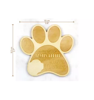 Neapolitan Mastiff, Mastino Napoletano - Mug coaster, engraved coaster with dog, gift for dog lover by Art-Dog brand