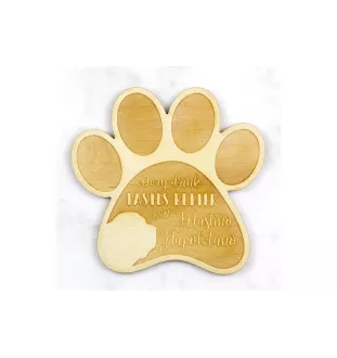 Neapolitan Mastiff, Mastino Napoletano - Mug coaster, engraved coaster with dog, gift for dog lover by Art-Dog brand