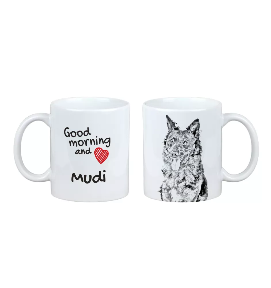 Mudi - cup with a dog, cup with a photo, personalized gift from the Art-Dog brand