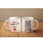 Mudi - cup with a dog, cup with a photo, personalized gift from the Art-Dog brand