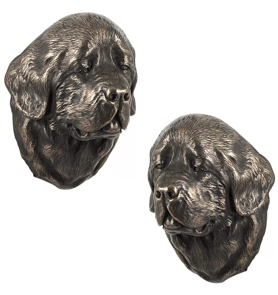 Newfoundland, Newfs, Newfies - Dog statue, hanging bust, unique decoration for dog lover by Art-Dog brand