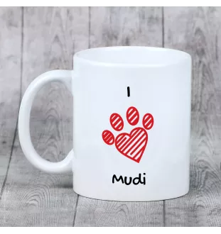 Mudi - cup with a dog, cute cup with graphics, a gift with your photo from the Art-Dog brand
