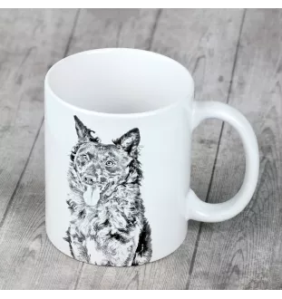 Mudi - cup with a dog, cute cup with graphics, a gift with your photo from the Art-Dog brand
