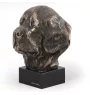 Neufundländer, Newfoundland - Hundestatue, Büste auf Steinsockel, Skulptur, Trophäe für Hundeausstellung der Marke Art-Dog