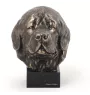 Neufundländer, Newfoundland - Hundestatue, Büste auf Steinsockel, Skulptur, Trophäe für Hundeausstellung der Marke Art-Dog
