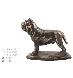 Mastino Napoletano, Neapolitanischer Mastiff - Eine Urne für die Asche eines Hundes, eine Urne mit einer Statue, eine personalisierte Hundeurne von der Marke Art-Dog.