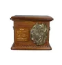 Mâtin napolitain, Mâtin de Naples, Napolitain II - urne pour les cendres de chien, urne personnalisée avec une gravure et un bas-relief, boîte commémorative pour les cendres de chien de la marque Art-