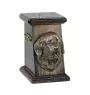 Newfoundland, Newfs, Newfies - urn for dog ashes, elegant urn with a statue, commemorative urn with a bust of a dog by Art-Dog brand