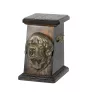 Newfoundland, Newfs, Newfies - urn for dog ashes, elegant urn with a statue, commemorative urn with a bust of a dog by Art-Dog brand