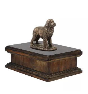 Neufundländer, Newfoundland - Hund Ascheurne, klassische Urne mit Statue, elegante Urne mit Hund von der Marke Art-Dog
