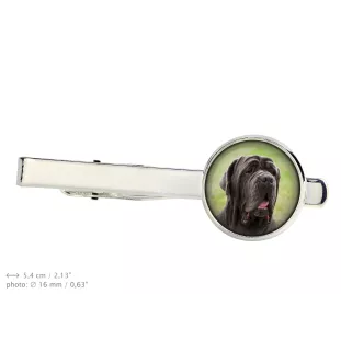 Neapolitan Mastiff, Mastino Napoletano - tie clip in a box, stylish tie, personalized jewelry from the Art-Dog brand