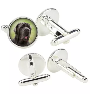 Neapolitan Mastiff, Mastino Napoletano - cufflinks in a box, handmade jewelry, product of the Art-Dog brand