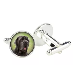 Mastino Napoletano, Neapolitanischer Mastiff - Manschettenknöpfe in einer Schachtel, handgefertigter Schmuck, Produkt der Marke Art-Dog