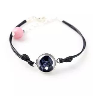 Chien de Terre-neuve, retriever de Terre-Neuve - bracelet avec votre photo faite à la main, bijoux unique de la marque Art-Dog