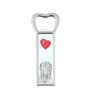 Neapolitan Mastiff, Mastino Napoletano - bottle opener with a dog, personalized fridge opener, unique gift for a man by Art-Dog brand