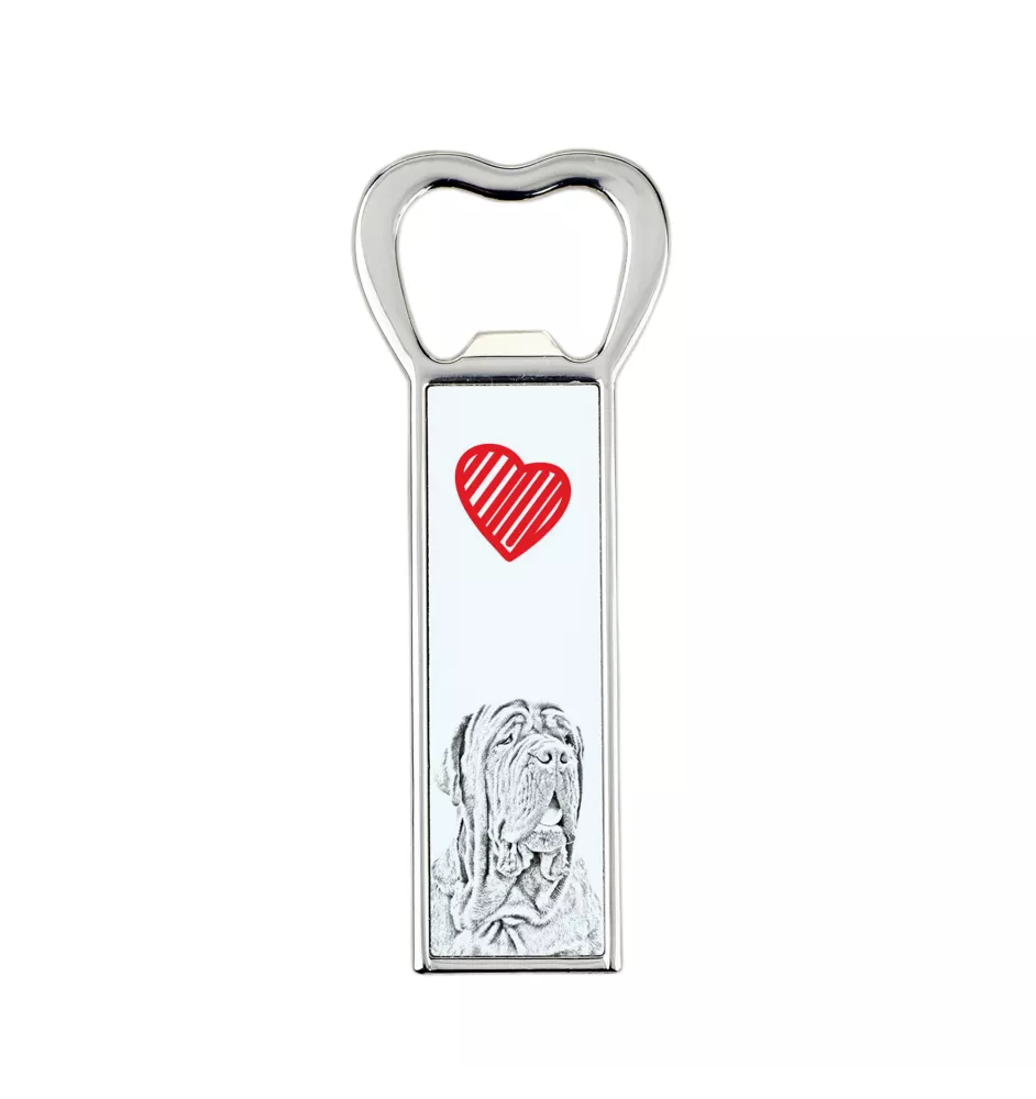 Mâtin napolitain, Mâtin de Naples, Napolitain - ouvre-bouteille avec chien, ouvre-bouteille personnalisé pour réfrigérateur, cadeau unique pour homme de la marque Art-Dog