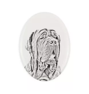 Mastif neapolitański płyta nagrobna ze zdjęciem psa Art-Dog