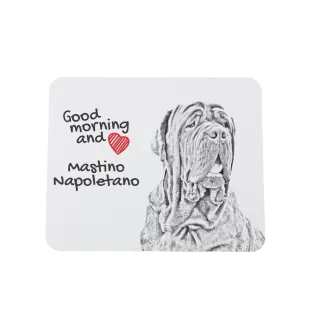 Mastino Napoletano, Neapolitanischer Mastiff - Mauspad mit Druck, personalisiertes Mauspad mit Hund, einzigartiges Gadget für Büroangestellte von Art-Dog.