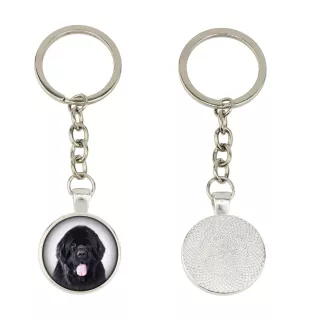 Newfoundland, Newfs, Newfies - keychain in a box, own photo, keychain pendant from Art-Dog brand