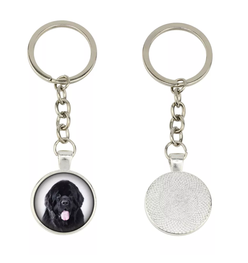 Newfoundland, Newfs, Newfies - keychain in a box, own photo, keychain pendant from Art-Dog brand
