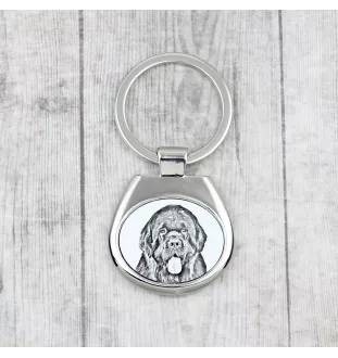 Neufundländer, Newfoundland - Schlüsselanhänger mit Hund, Anhänger mit Aufdruck, personalisierter Anhänger der Marke Art-Dog