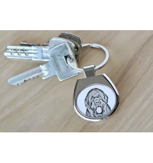 Newfoundland, Newfs, Newfies - keychain with a dog, keychain with a print, personalized pendant from the Art-Dog brand