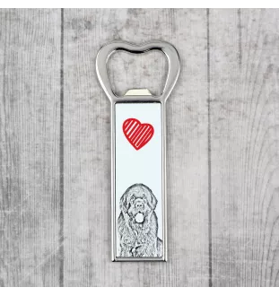 Chien de Terre-neuve, retriever de Terre-Neuve - ouvre-bouteille avec chien, ouvre-bouteille personnalisé pour réfrigérateur, cadeau unique pour homme de la marque Art-Dog