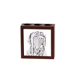 Neapolitan Mastiff, Mastino Napoletano - pen holder with a dog, desk organizer with a print, personalized desk decoration from the Art-Dog brand.
