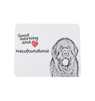 Newfoundland, Newfs, Newfies - mouse pad with print, personalized dog-themed mouse pad, unique gadget for an office worker by Art-Dog brand